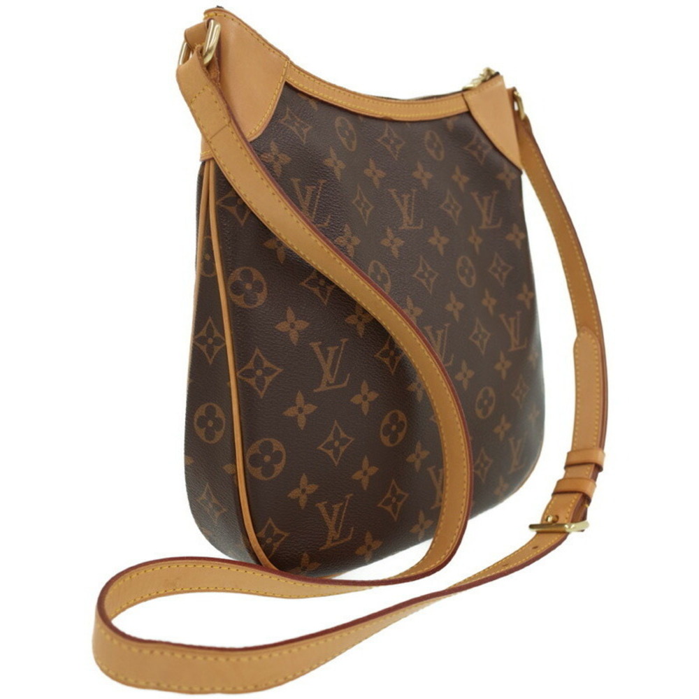 Louis Vuitton Odeon Shoulder Monogram Leather Brown Bag